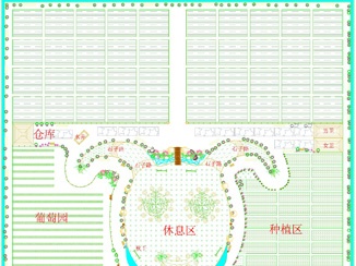 湖南开心农场 亲子游乐园CAD平面设计图