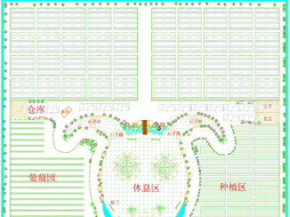 开心农场 亲子游乐园 CAD平面设计图